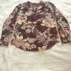 Investments Petites Long Sleeved Blouse
